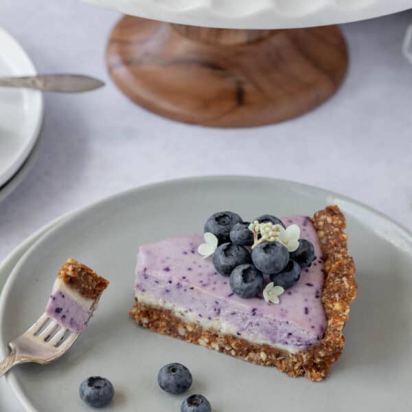 No-Bake Vegan Blueberry Cheesecake