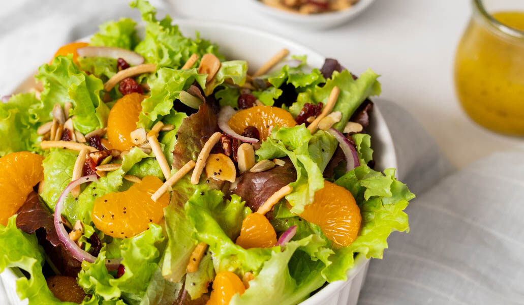 Mandarin Salad with a Citrus Poppy Seed Dressing
